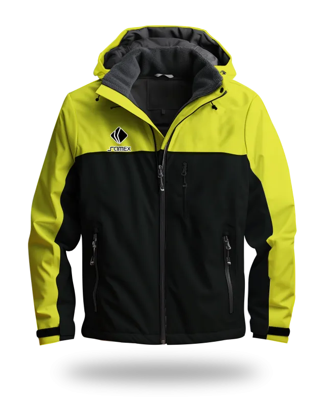 ChaquetasParka Corporativa amarillo y negro
