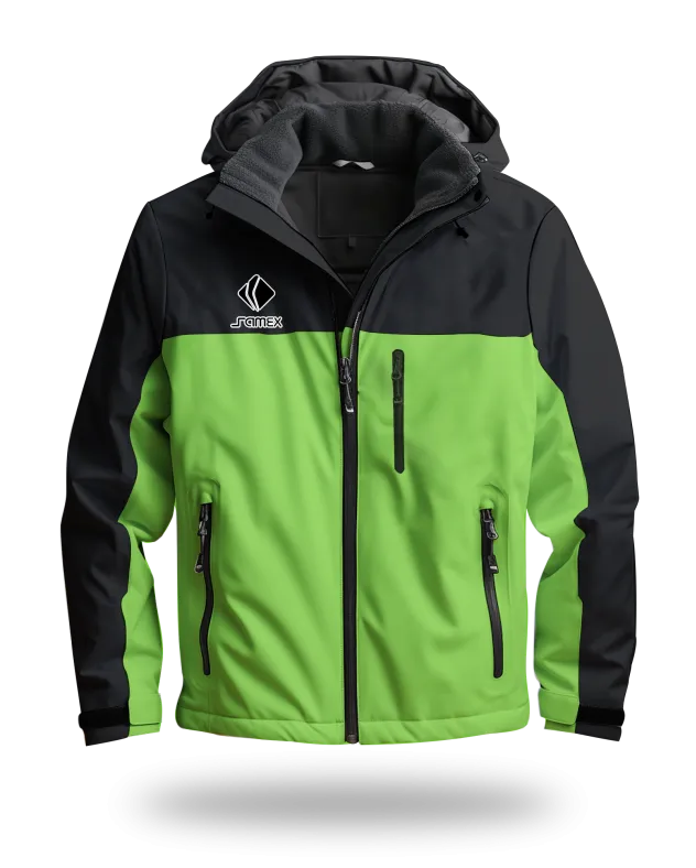 ChaquetasParka Corporativa negro y verde
