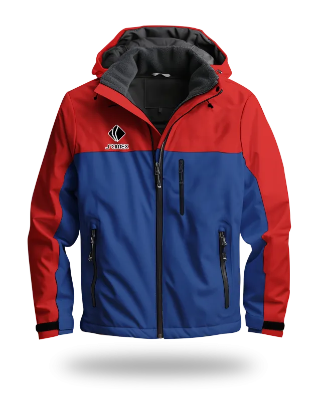 ChaquetasParka Corporativa rojo y azul