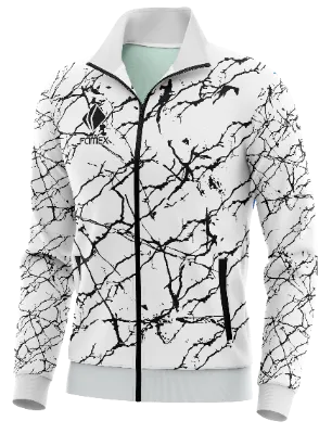 BUZO DEPORTIVO PERSONALIZADO BUZO ARSENAL 2020-21 BLANCO LINEAS NEGRAS COD: 0003 .
