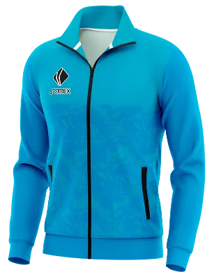 BUZO DEPORTIVO PERSONALIZADO BUZO TOTTENHAM ENTRENAMIENTO 2021-22 CELESTE COD: 0004 .