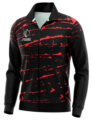 BUZO DEPORTIVO PERSONALIZADO BUZO CHARLY XOLOS LOCAL 22-23 NEGRO CON LINEAS ROJAS COD: 0008 .