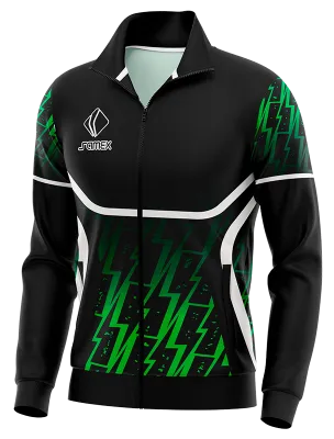 BUZO DEPORTIVO PERSONALIZADO BUZO MONSTER ENERGY SPORTS NEGRO LINEAS VERDES COD: 0009 .