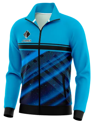 BUZO DEPORTIVO PERSONALIZADO BUZO OLYMPIQUE DE MARSELLA CELESTE - AZUL COD: 0013 .