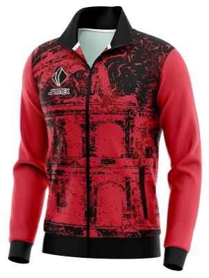 BUZO DEPORTIVO PERSONALIZADO BUZO AS ROMA FANTASY KIT 2022 GUINDA - NEGRO COD: 0014 .