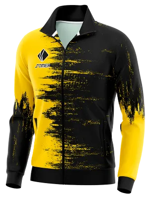 BUZO DEPORTIVO PERSONALIZADO BUZO GALATASARAY 2020-21 NEGRO - AMARILLO COD: 0028 .