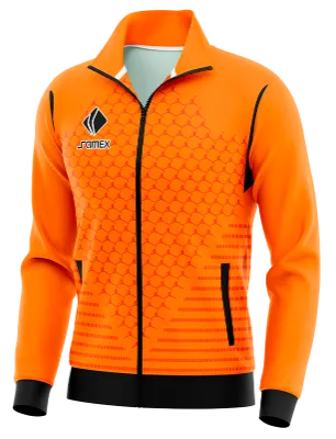 BUZO DEPORTIVO PERSONALIZADO BUZO PSG JORDAN CONCEPT NARANJA - NEGRO - JORDAN COD: 0042 .