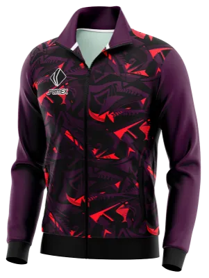 BUZO DEPORTIVO PERSONALIZADO BUZO ARSENAL 2022NEGRO - MORADO -ROSADO COD: 0043 .