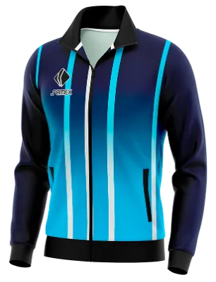 BUZO DEPORTIVO PERSONALIZADO BUZO MANCHESTER UNITED AZUL - CELESTE - LINEAS COD: 0047 .
