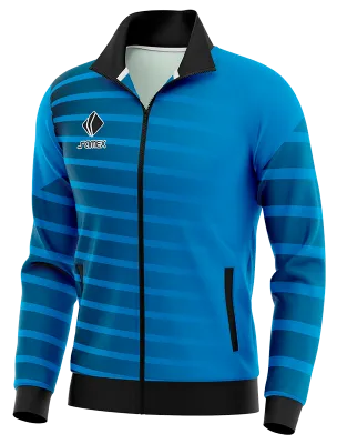 BUZO DEPORTIVO PERSONALIZADO BUZO TEMPLATE REAL MADRID CELESTE - AZUL - LINEAS COD: 0055 .