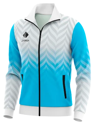 BUZO DEPORTIVO PERSONALIZADO BUZO ADIDAS DEGRADE - CELESTE - BLANCO - FRANJAS COD: 0063 .