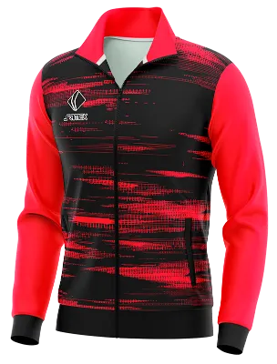 BUZO DEPORTIVO PERSONALIZADO BUZO RB LEIPZIG 2021-22 NEGRO- ROSADO - LINEAS COD: 0065 .