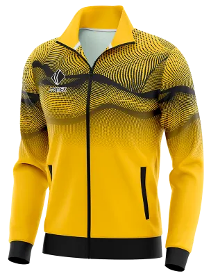 BUZO DEPORTIVO PERSONALIZADO BUZO BORUSSIA DORTMUND FANTASY AMARILLO - NEGRO - LINEAS - CIRCULOS COD: 0092 .