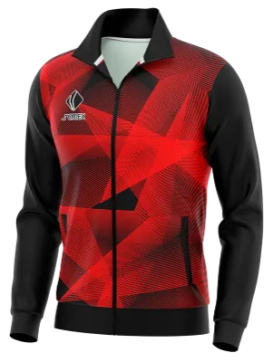 BUZO DEPORTIVO PERSONALIZADO BUZO FLAMENGO FANTASY 2020-21 ROJO - NEGRO - TRIANGULOS COD: 0093 .