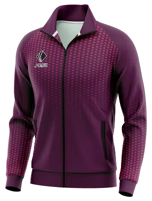 BUZO DEPORTIVO PERSONALIZADO BUZO HBC NANTES 2020-21 MORADO - LILA - CIRCULOS COD: 0097 .