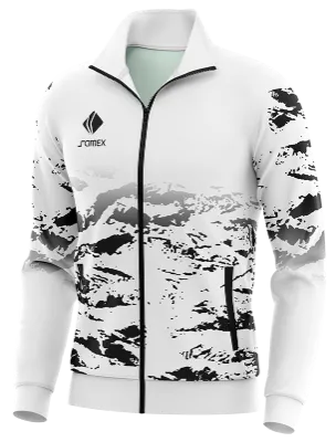 BUZO DEPORTIVO PERSONALIZADO BUZO BAYER MUNICH LOCAL 2019-20 BLANCO - NEGRO- LINEAS COD: 0098 .