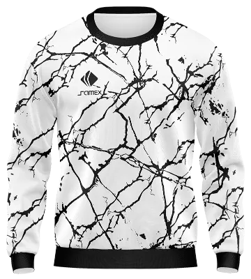 BUZO DEPORTIVO CUELLO REDONDO PERSONALIZADO BUZO ARSENAL 2020-21 BLANCO LINEAS NEGRAS COD: 0003 .