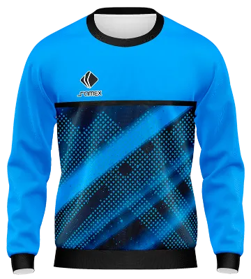 BUZO DEPORTIVO CUELLO REDONDO PERSONALIZADO BUZO OLYMPIQUE DE MARSELLA CELESTE - AZUL COD: 0013 .