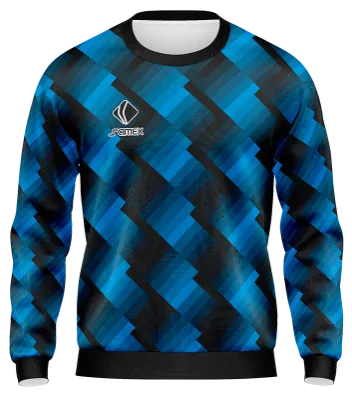 BUZO DEPORTIVO CUELLO REDONDO PERSONALIZADO BUZO MANCHESTER UNITED VISITA CONCEPT 2021-22 NEGRO CON LINEAS AZULES COD: 0020 .
