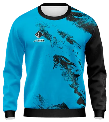 BUZO DEPORTIVO CUELLO REDONDO PERSONALIZADO BUZO NIKE LOS PUMAS 2018 CELESTE - NEGRO COD: 0022 .