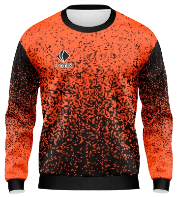 BUZO DEPORTIVO CUELLO REDONDO PERSONALIZADO BUZO TEMPLATE JUVENTUS NEGRO - NARANJA COD: 0025 .