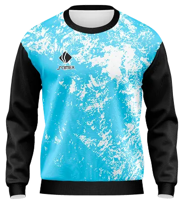BUZO DEPORTIVO CUELLO REDONDO PERSONALIZADO BUZO ESTEGHLAL F.C DESIGN CELESTE - BLANCO COD: 0031 .