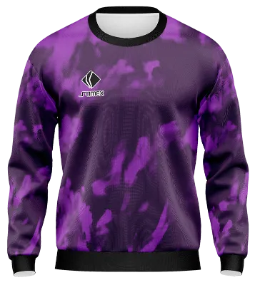 BUZO DEPORTIVO CUELLO REDONDO PERSONALIZADO BUZO PARIS SAINT GERMAIN MORADO COD: 0033 .