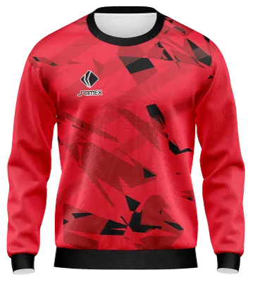 BUZO DEPORTIVO CUELLO REDONDO PERSONALIZADO BUZO REDBULL BRAGANTINO 22-23 THIRD KIT GUINDA - NEGRO COD: 0035 .