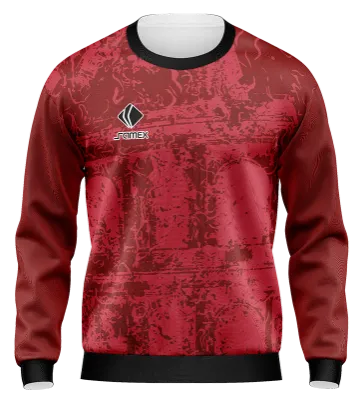 BUZO DEPORTIVO CUELLO REDONDO PERSONALIZADO BUZO AS ROMA FANTASY KIT 2022 GUINDA COD: 0048 .