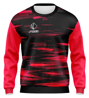 BUZO DEPORTIVO CUELLO REDONDO PERSONALIZADO BUZO RB LEIPZIG 2021-22 NEGRO- ROSADO - LINEAS COD: 0065 .