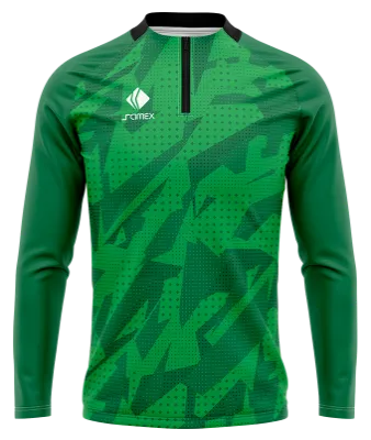 BUZO DEPORTIVO MEDIO CIERRE PERSONALIZADO BUZO HANNOVER 96 VERDE COD: 0052 .
