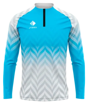 BUZO DEPORTIVO MEDIO CIERRE PERSONALIZADO BUZO ADIDAS DEGRADE - CELESTE - BLANCO - FRANJAS COD: 0063 .
