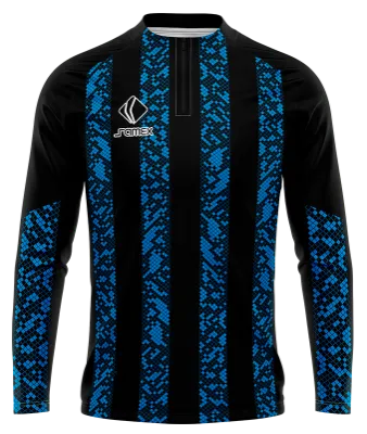 BUZO DEPORTIVO MEDIO CIERRE PERSONALIZADO BUZO TEMPLATE INTER MILAN 2021-22 AZUL - NEGRO - FRANJAS - CUADROS COD: 0074 .