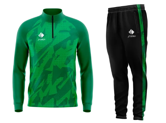 Conjunto Buzo Medio Cierre Cuello Alto HANNOVER 96 VERDE COD 52