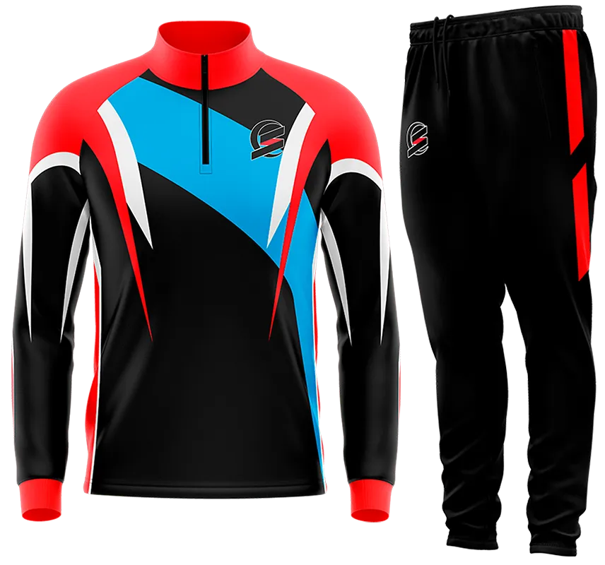 BUZO DEPORTIVO NEGRO - BLANCO - CELESTE - FRANJAS cod: 0133 .