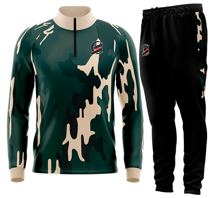 BUZO DEPORTIVO VERDE - NEGRO - CREMA - CAMUFLAJE cod: 0159 .