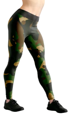 CALZA COD. 081 CAMUFLAJE MILITAR - NEGRO - VERDE - MARRON - BEIGE