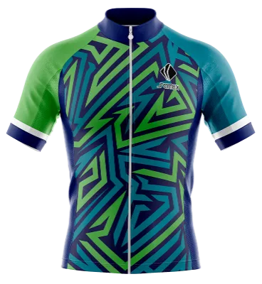 TRICOTA CICLISMO CAMISETA CICLISMO TURQUESA - VERDE - TRIVALES COD: 0011 .