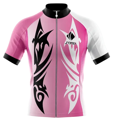 TRICOTA CICLISMO CAMISETA CICLISMO ROSADO - BLANCO - DEGRADE - TALISMAN COD: 0043 .