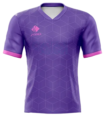 CAMISETA DE FUTBOL COD. 002 BARCELONA EDICION 4 MORADO EXAGONOS