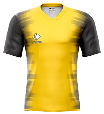 CAMISETA DE FUTBOL COD. 013 BORUSSIA LOCAL 2017 - 2018 PUMA AMARILLO - LINEAS NEGRO