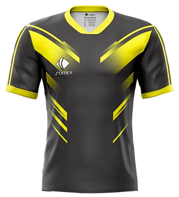 CAMISETA DE FUTBOL COD. 015 BORUSSIA LOCAL 2017 - 18 PUMA NEGRO - AMARILLO