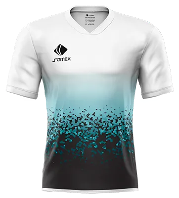 CAMISETA DE FUTBOL COD. 020 CHELSEA III EDITION BLANCO DEGRADE - GRUNGE NEGRO