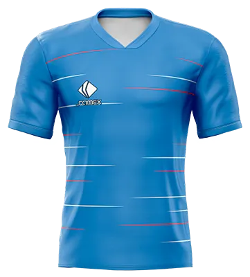 CAMISETA DE FUTBOL COD. 046 CHELSEA LOCAL 2018-19 CELESTE LINEAS