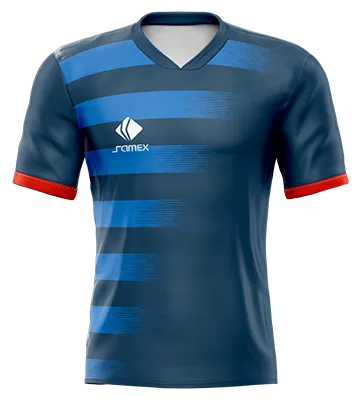 CAMISETA DE FUTBOL COD. 049 ESTADOS UNIDOS 2018 AZUL FRANJAS CELESTE