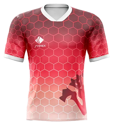 CAMISETA DE FUTBOL COD. 058 MANCHESTER UNITED EDITION II - ROJO DEGRADE - EXAGONOS