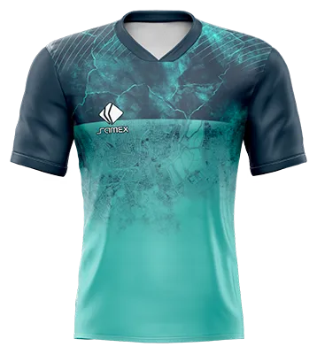 CAMISETA DE FUTBOL COD. 069 TOTTENHAM 2018-19 AZUL - TURQUESA - CIUDAD PANORAMICA