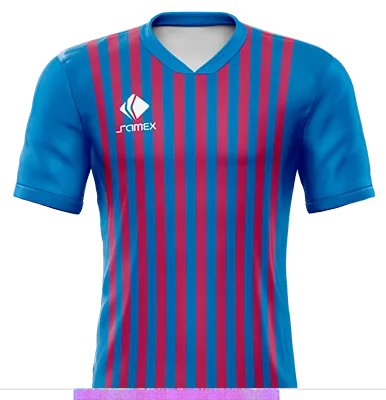 CAMISETA DE FUTBOL COD. 085 BARCELONA LOCAL 2018-2019 AZUL - FRANJAS ROJO