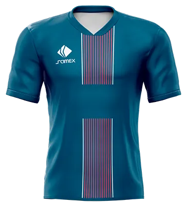 CAMISETA DE FUTBOL COD. 086 PSG LOCAL 2016-2017 AZUL - LINEAS ROJO