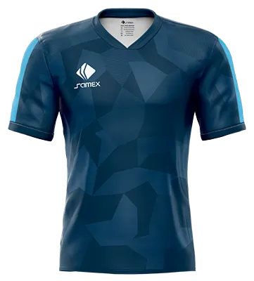 CAMISETA DE FUTBOL COD. 088 CHELSEA III EDITION 2017-18 AZUL - FIGURAS GEOMETRICAS